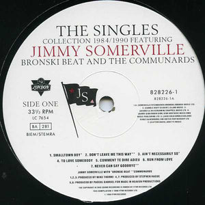 Jimmy Somerville Featuring Bronski Beat And The Communards : The Singles Collection 1984/1990 (LP, Comp, Fla)