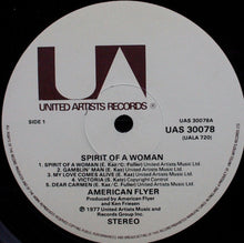 Load image into Gallery viewer, American Flyer : Spirit Of A Woman (LP, Album)
