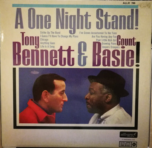 Tony Bennett & Count Basie : One Night Stand (LP, RE)
