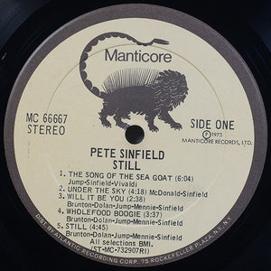 Pete Sinfield* : Still (LP, Album, RP, Gat)