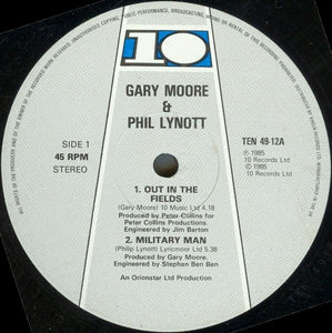Gary Moore, Phil Lynott : Out In The Fields (12", Single)