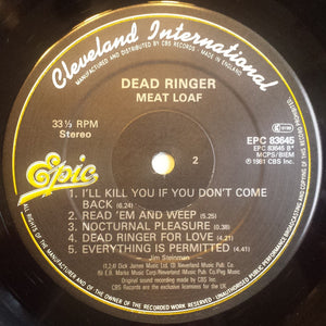 Meat Loaf : Dead Ringer (LP, Album)