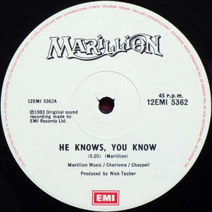 Marillion : He Knows You Know c/w Charting The Single (12", Single, Cre)