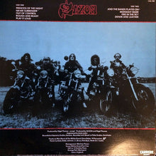 Load image into Gallery viewer, Saxon : Denim And Leather (LP, Album, WEA)
