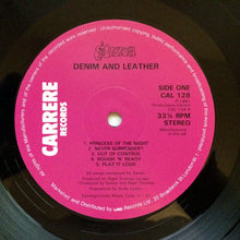 Load image into Gallery viewer, Saxon : Denim And Leather (LP, Album, WEA)
