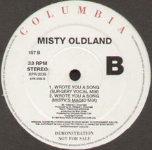 Load image into Gallery viewer, Misty Oldland : Wrote You A Song (12", Promo)
