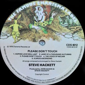 Steve Hackett : Please Don't Touch! (LP, Album)