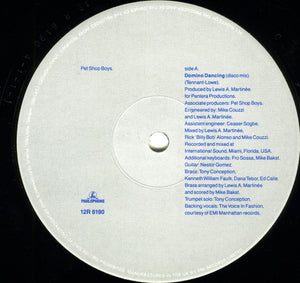 Pet Shop Boys : Domino Dancing (12", Single)
