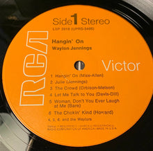 Load image into Gallery viewer, Waylon Jennings : Hangin&#39; On (LP, Album, Roc)
