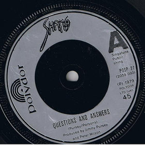 Sham 69 : Questions And Answers (7", Single, Sil)