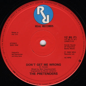 The Pretenders : Don't Get Me Wrong (12", Single)