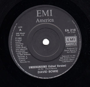David Bowie : Underground (7", Single)
