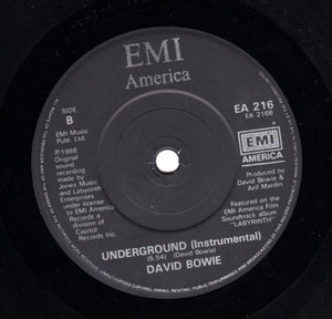 David Bowie : Underground (7", Single)