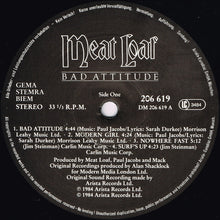 Load image into Gallery viewer, Meat Loaf : Bad Attitude (LP, Album)

