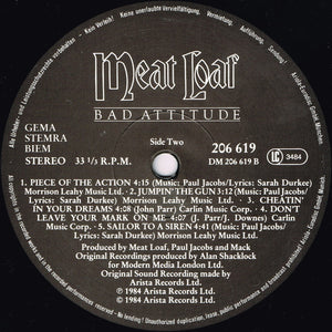Meat Loaf : Bad Attitude (LP, Album)