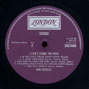 Ann Peebles : I Can't Stand The Rain (LP, Album)
