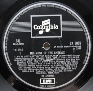 The Animals : The Most Of The Animals (LP, Comp, Mono, RE)