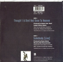 Load image into Gallery viewer, Bryan Adams : Thought I'd Died And Gone To Heaven (7")
