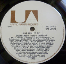 Load image into Gallery viewer, Various : Live And Let Die (Original Motion Picture Soundtrack) (LP, Album)

