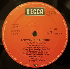 The Rolling Stones : Between The Buttons (LP, Album, RE)
