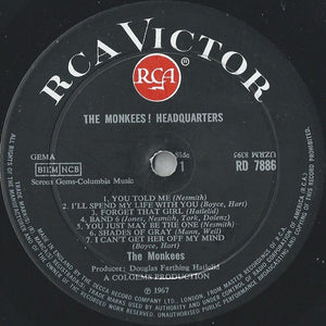 The Monkees : Headquarters (LP, Album, Mono)