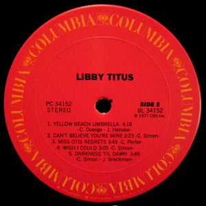 Libby Titus : Libby Titus (LP, Album, Pit)