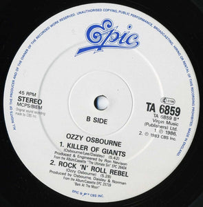 Ozzy Osbourne : Shot In The Dark (12", Single)