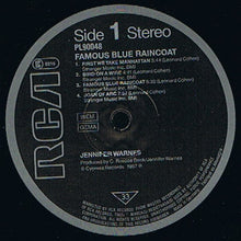 Load image into Gallery viewer, Jennifer Warnes : Famous Blue Raincoat (The Songs Of Leonard Cohen) (LP, Album)
