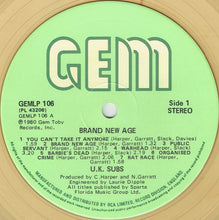 Load image into Gallery viewer, U.K. Subs* : Brand New Age (LP, Album, Cle)
