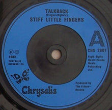Load image into Gallery viewer, Stiff Little Fingers : Talkback (7&quot;, Single)
