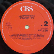 Load image into Gallery viewer, Leonard Cohen : Greatest Hits (LP, Comp, RE)
