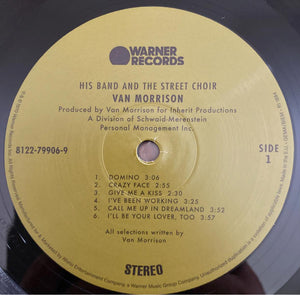 Van Morrison : His Band And The Street Choir (LP, Album, RE, RP, Gat)