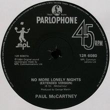 Load image into Gallery viewer, Paul McCartney : No More Lonely Nights (12", Single)
