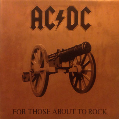 AC/DC : For Those About To Rock We Salute You (LP, Album, Gat)