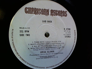 Gregg Allman : Laid Back (LP, Album, Gat)
