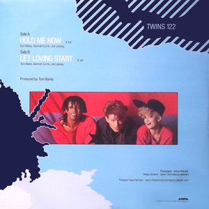 Thompson Twins : Hold Me Now (12", Single, Blu)