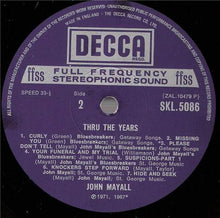 Load image into Gallery viewer, John Mayall : Thru The Years (LP, Comp)
