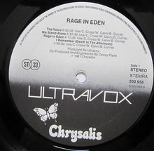 Load image into Gallery viewer, Ultravox : Rage In Eden (LP, Album)
