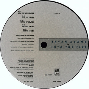 Bryan Adams : Into The Fire (LP, Album)