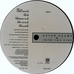 Bryan Adams : Into The Fire (LP, Album)