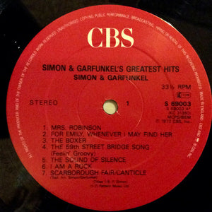 Simon & Garfunkel : Simon And Garfunkel's Greatest Hits (LP, Comp, RE, Red)