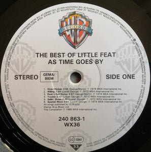 Little Feat : As Time Goes By: The Best Of Little Feat (LP, Comp)