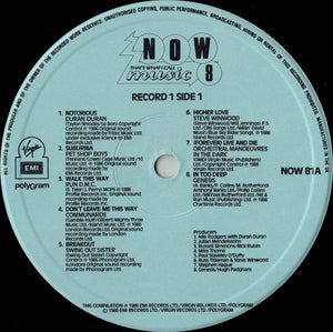Various : Now That's What I Call Music 8 (2xLP, Album, Comp, PRS)