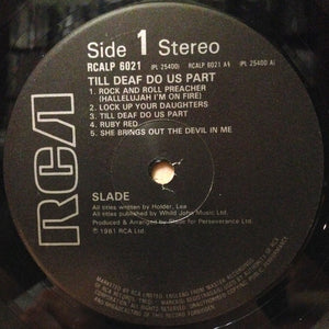 Slade : Till Deaf Do Us Part (LP, Album)