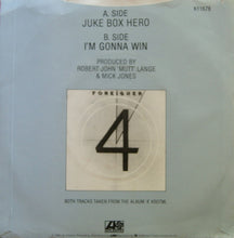 Load image into Gallery viewer, Foreigner : Juke Box Hero (7&quot;, Single)
