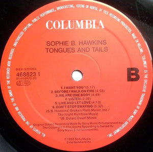 Sophie B. Hawkins : Tongues And Tails (LP, Album)