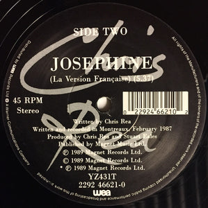 Chris Rea : The Road To Hell / Josephine (12", Single, Dam)