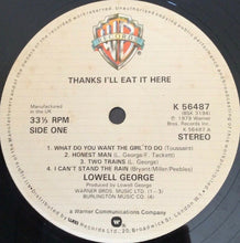 Load image into Gallery viewer, Lowell George : Thanks I'll Eat It Here (LP, Album)
