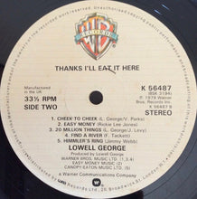 Load image into Gallery viewer, Lowell George : Thanks I'll Eat It Here (LP, Album)
