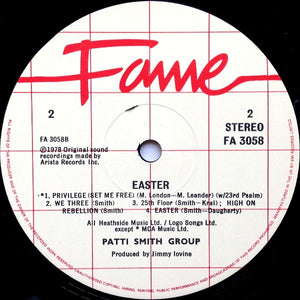 Patti Smith Group : Easter (LP, Album, RE)